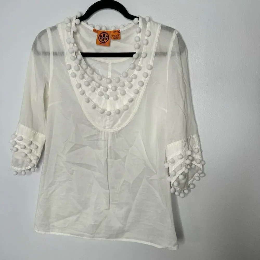 Tory Burch white blouse